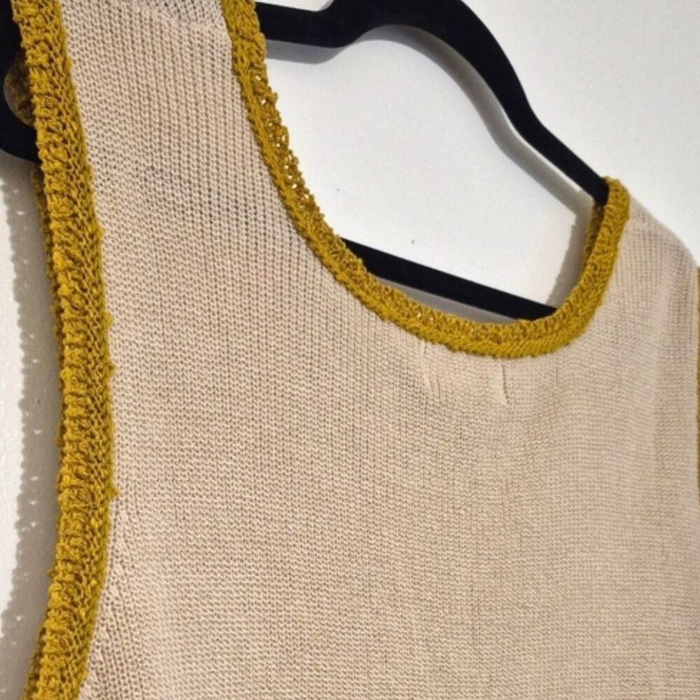 Natural Life Equestrian Horse Embroidered Sweater Vest XL Cotton Linen Western - Picture 10 of 12